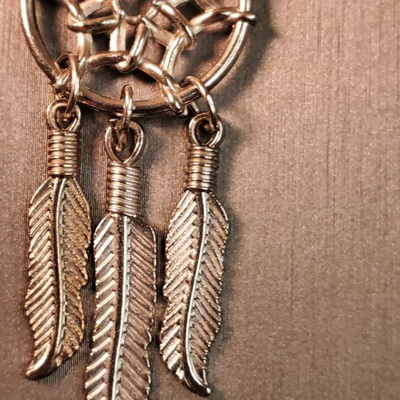 Vintage Sterling Silver Dream Catcher Keychain - Picture 4 of 4